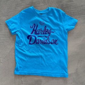 Harley Davidson Kids Teal and Purple Graphic Tee - {4}